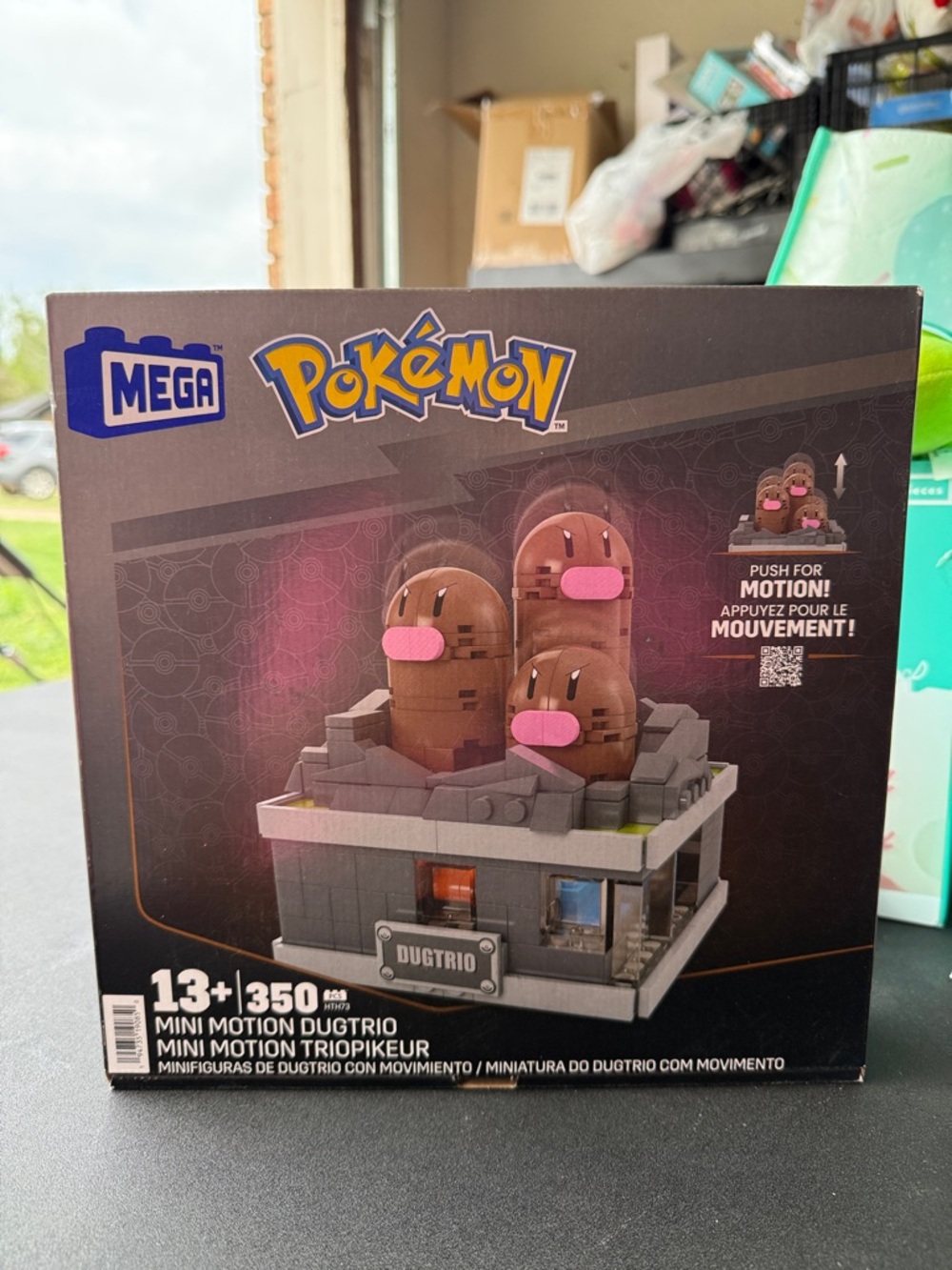 MEGA Pokémon Mini Motion Dugtrio Building Set - Brown & Pink